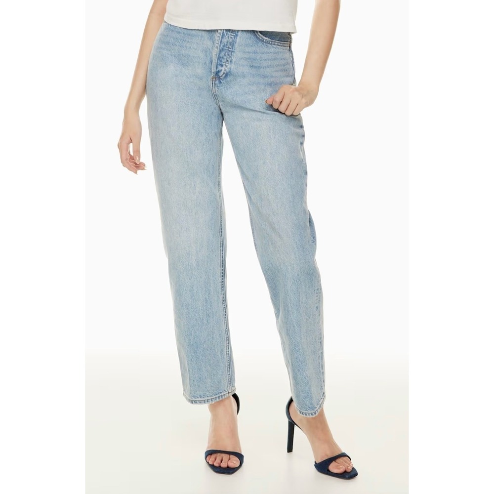 Denim Forum The Joni High Rise Loose 29L Jeans Light Wash 25